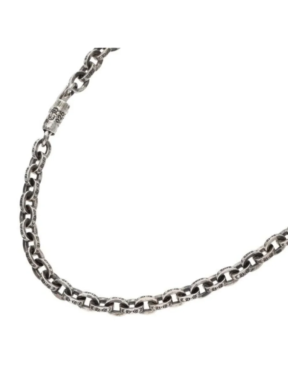 Chrome Hearts Paper Chain 16 Silver Necklace